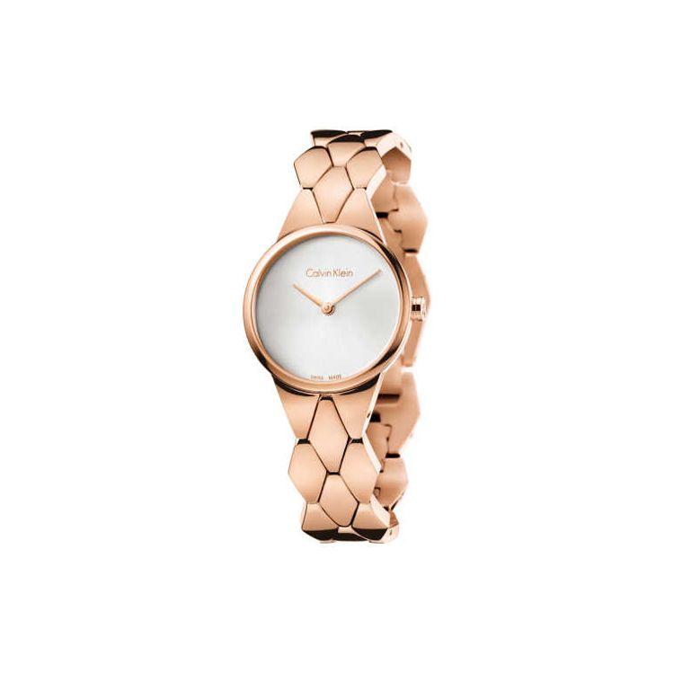 

Calvin Klein Quartz Watch Metal Strap 28Mm Silver Dial 30M Water Resistant Women watches K6E23646 Silver Dial