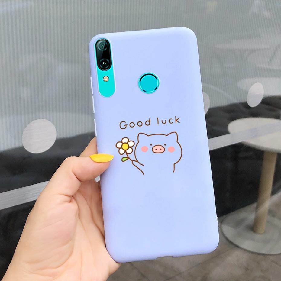 Lovely Silicone Case For Huawei P Smart 2019 Case Huawei PSmart 2019 Soft Back Cover Funda Bumper POT-LX1 POT-LX3 Phone Case