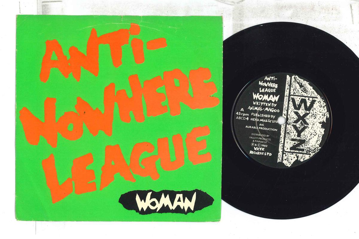 

7inch Record ANTINOWHERE LEAGUE Woman Rocker ABCD4 WXYZ 1982 UK Rock Used