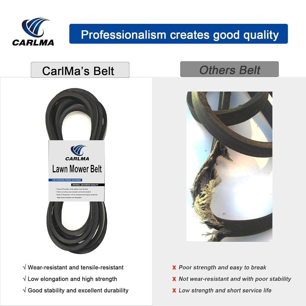 Lawn Mower Deck Belt for Exmark Mowers 1-413093 413093 44" Lazer Z 48" Turf Tracer, for Husqvarna 539109242 EZ 4824 RZ 4824 WH 4817 Z 4822 (5/8" x