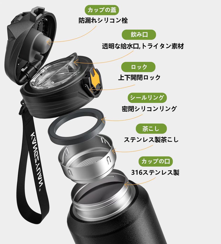 KZYBODY Water 316 Stainless Steel Vacuum Keeps Hot or Direct Tritan Opening and with Wide Easy To Perfect for and Outdoor Unisex Bottle, 700ml,