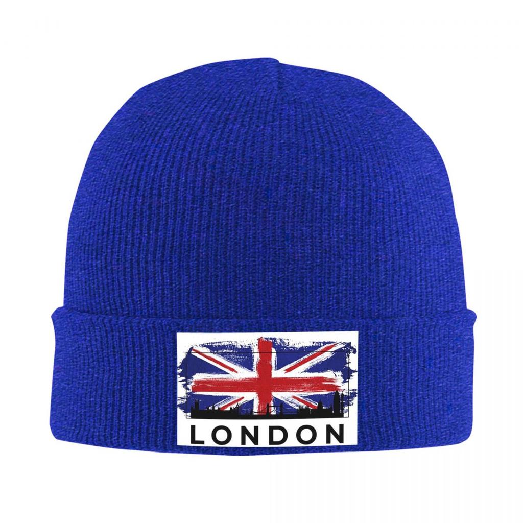 London UK England Warm Knitted Cap Fashion Bonnet Hat Autumn Winter Outdoor Beanies Hats for Men Women Adult