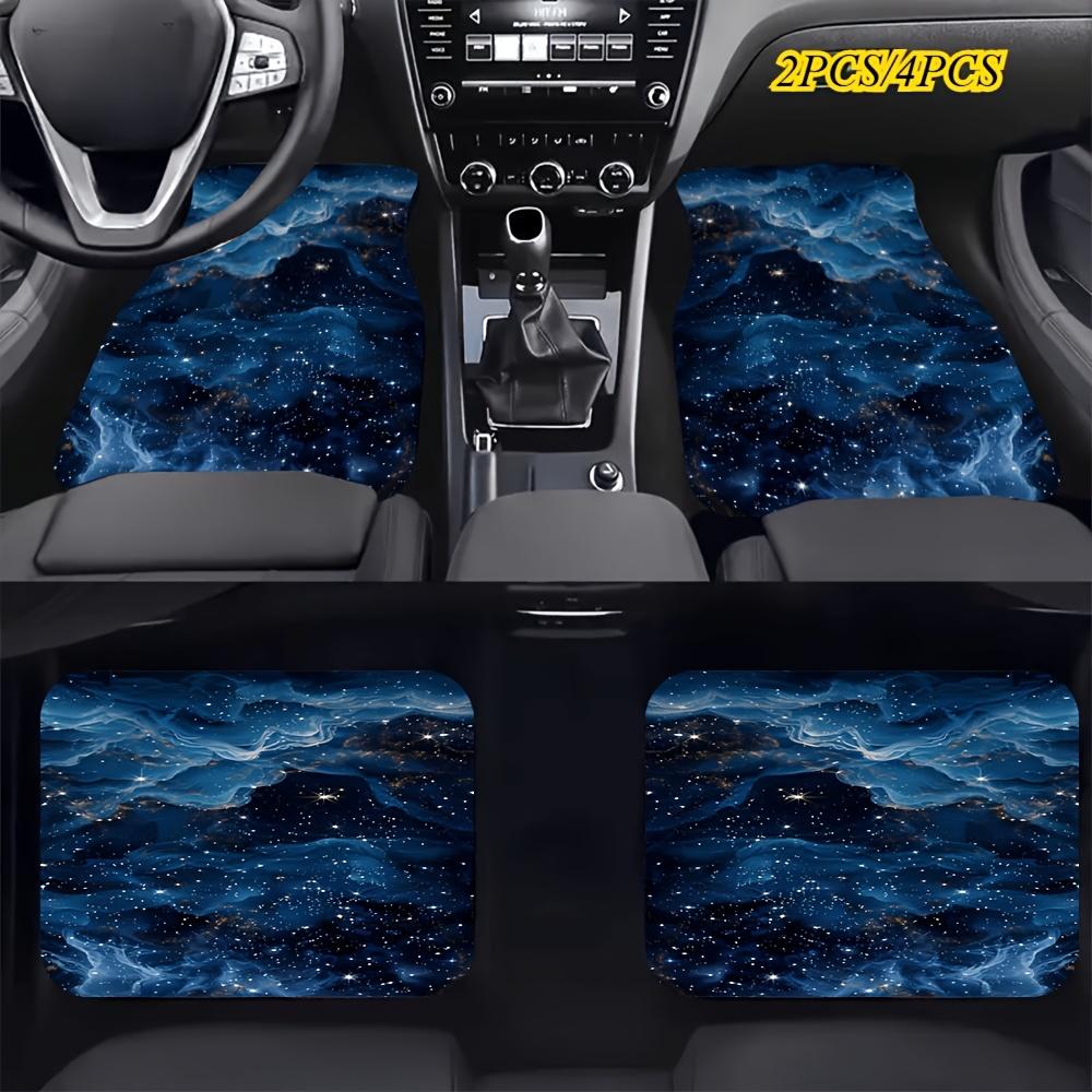 

2pcs/4pcs Brilliant Milky Way Car Floor Mats - Stylish non-slip easy to clean suitable for all vehicles 4pcs
