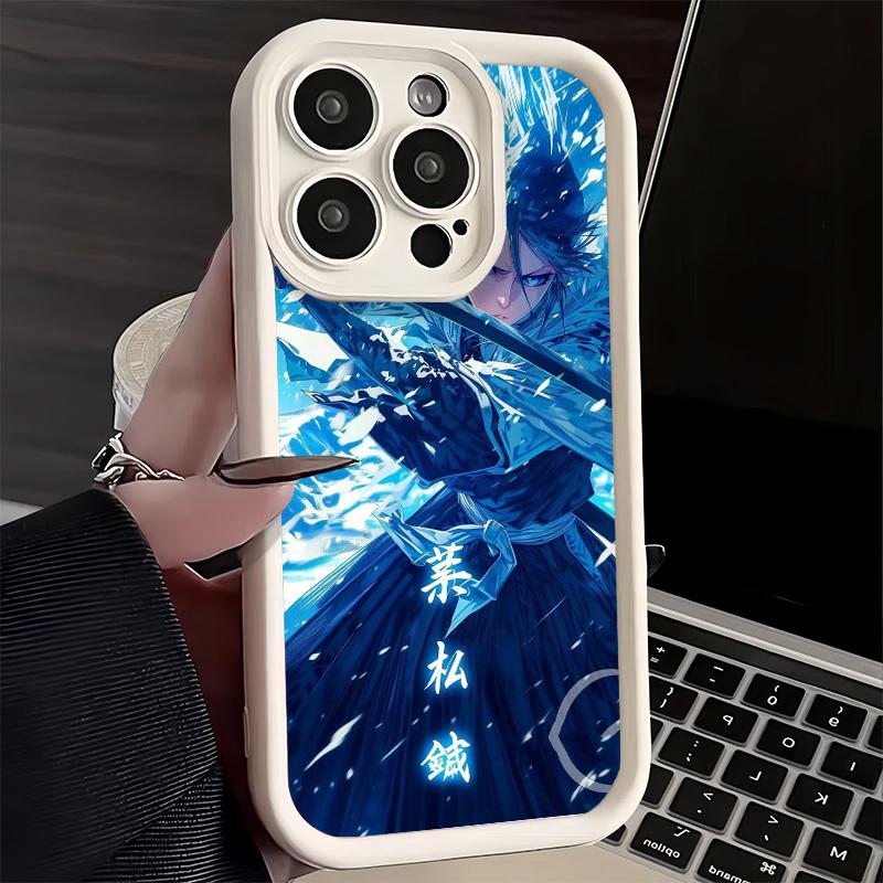 Phone Case for iPhone 17 Air 16E 15 16 Pro Max Bleach Kuchiki Rukia Cover 14 Plus 13 12 Mini Soft Shell Silicone Fundas
