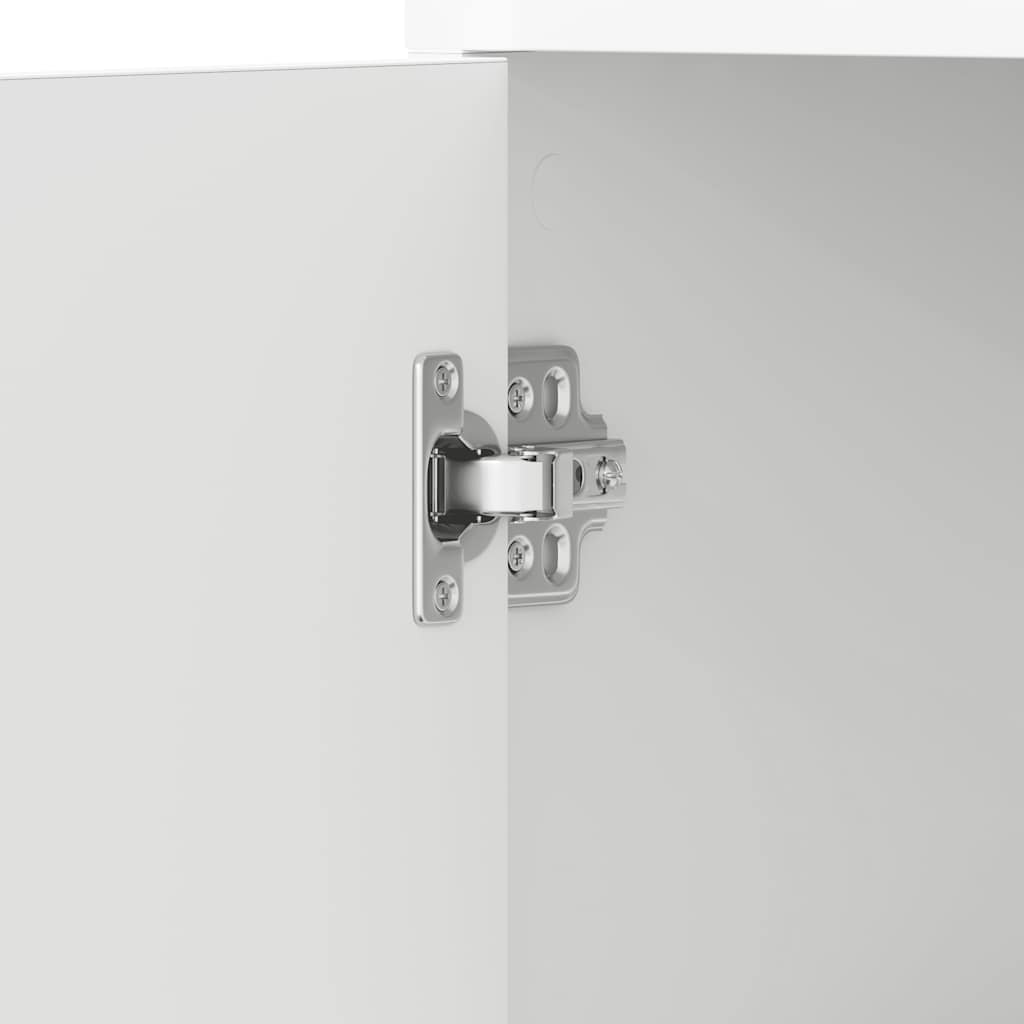 Bathroom Cabinet White 30 x 30 x 183.5 cm Particleboard
