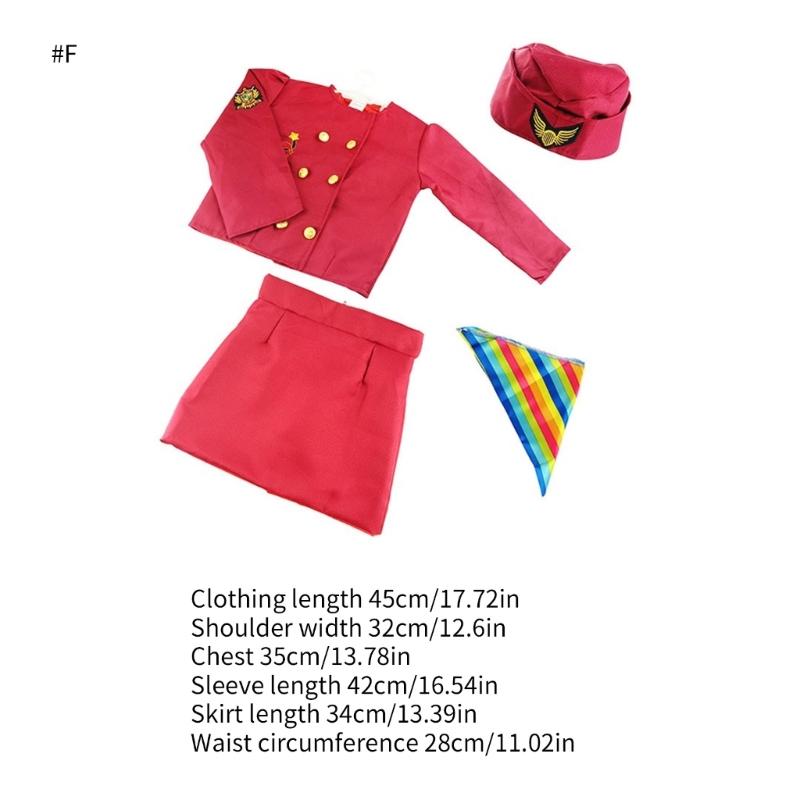 Railway/Construction Worker/Stewardess Costumes Kids Builder Career Outfit Gift