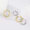 2023 New Style High-End 925 Sterling Silver Hoop Earrings for Women - Plain Design