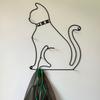 Retro Cartoon Cats Wall Hook Minimalist Design For Home Decors Functional To Hanging Clothes Hats And Bags Durable Iron Materials Suitable For Various