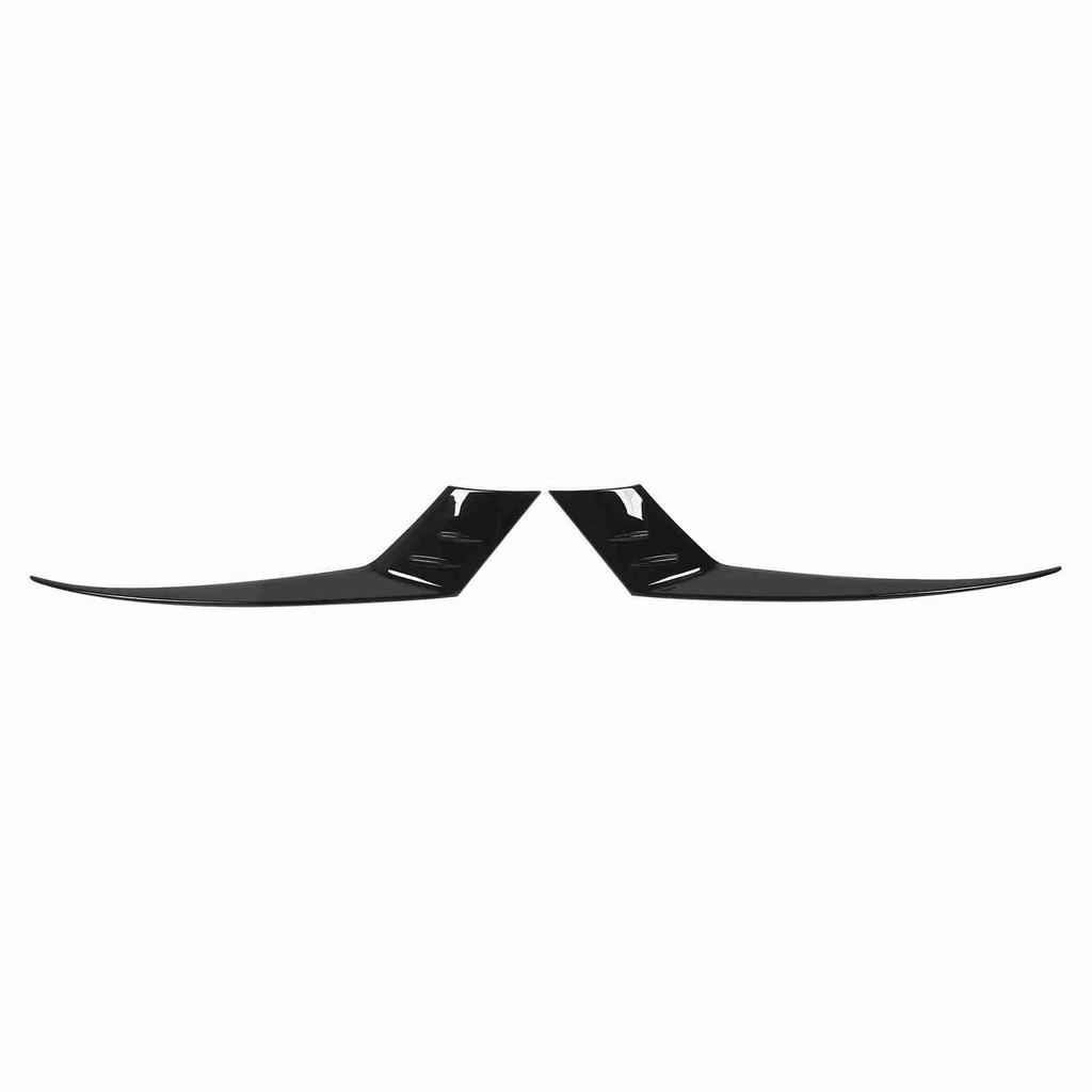 1 Pair Headlight Eyebrow Exterior Decor Left Right Front Headlight Eyelid for Accord 2023 Gloss Black