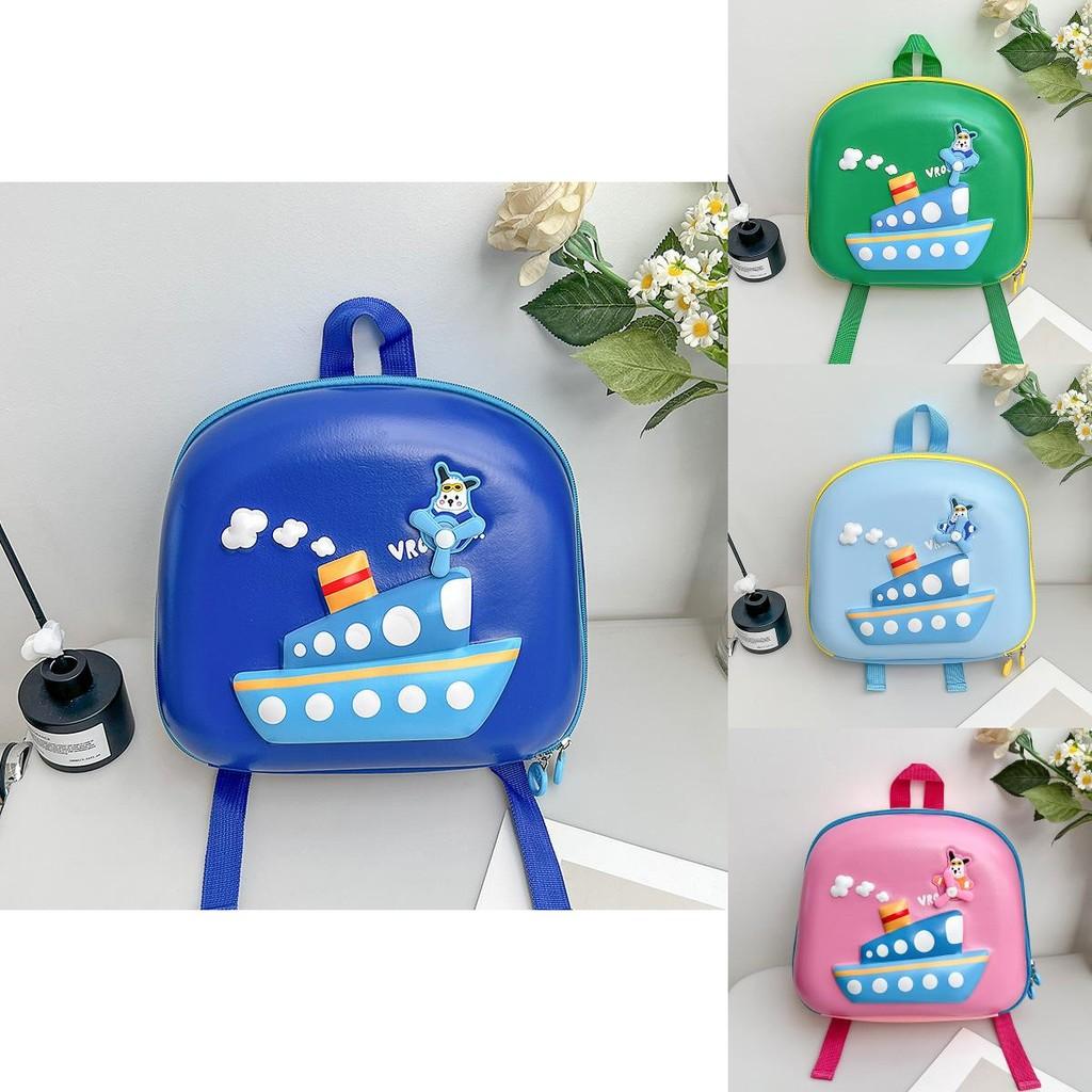 Hypoallergenic Lightweight Eva Children's Backpack With Charming Sailboat Shape