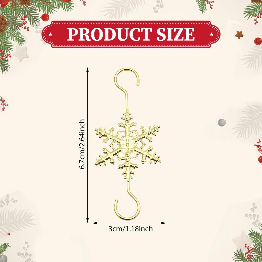 10 Stück Weihnachtskugelhaken Xmas Multifunktionale Baumaufhänger für Jubiläum