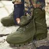 Hiking Shoes Men Boots Mid-top Outdoor Lace-up Anti-slip Combat Boots Wear-resistant Casual Durable Sports Shoes Men