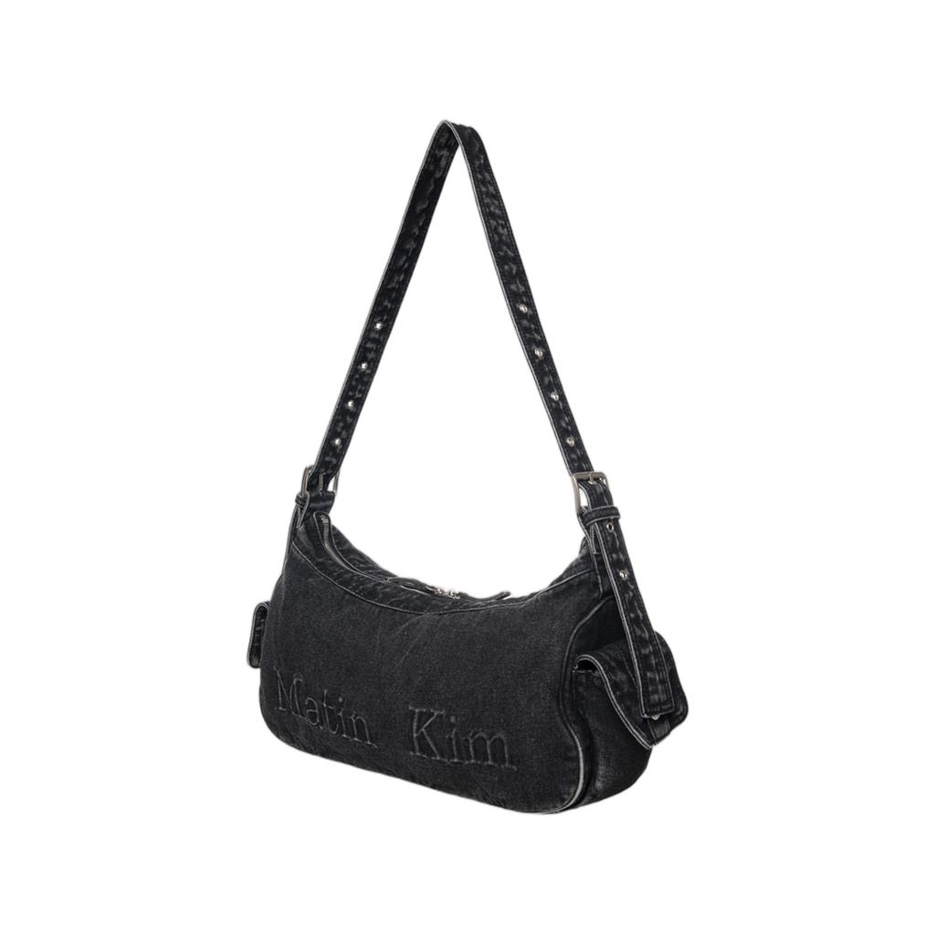 Matin Kim Matin Dust Denim Side Pocket Bag In Black