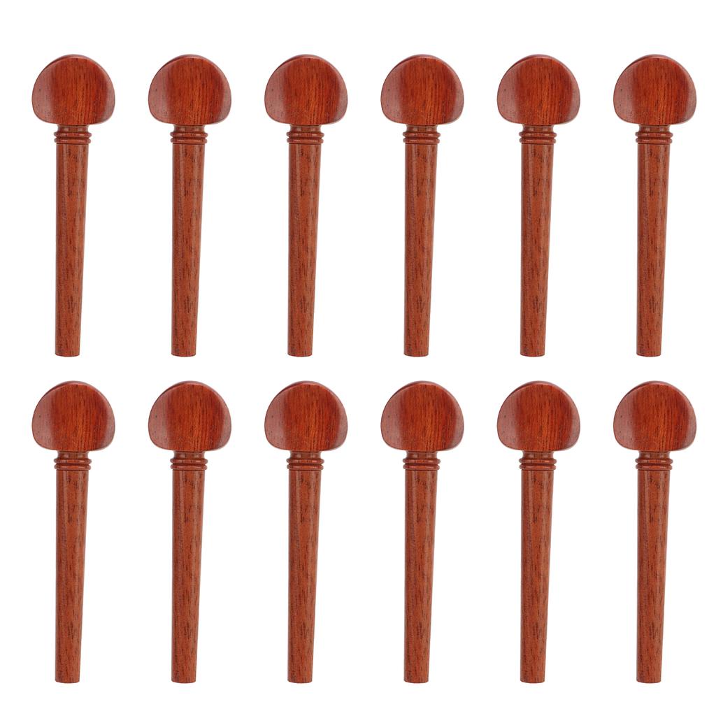 12Pcs String Peg Rosewood Tuner Key Pin Tuning Tool Instrument Accessory Set Kit