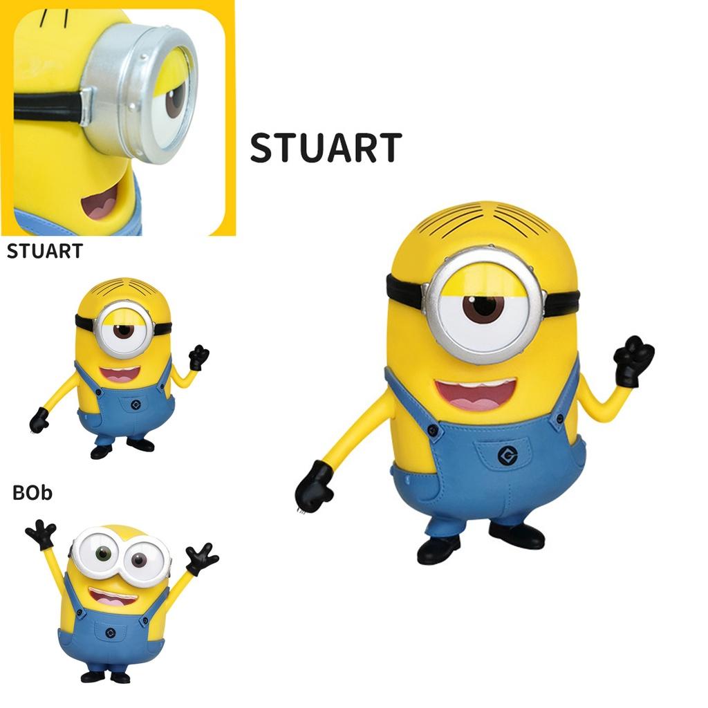 Despicable Me Minions Bob/kevin/stuart Toy Doll Model Action Figure For Kids No Toxic No Fading Perfect Cake Topper Home Decor