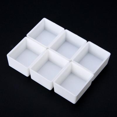 Blanc 2ml Demi-godets Vides Godet Plein Plastique Fournitures d'Art Peinture Aquarelle Grille Palette de Peinture Matériel de Peinture