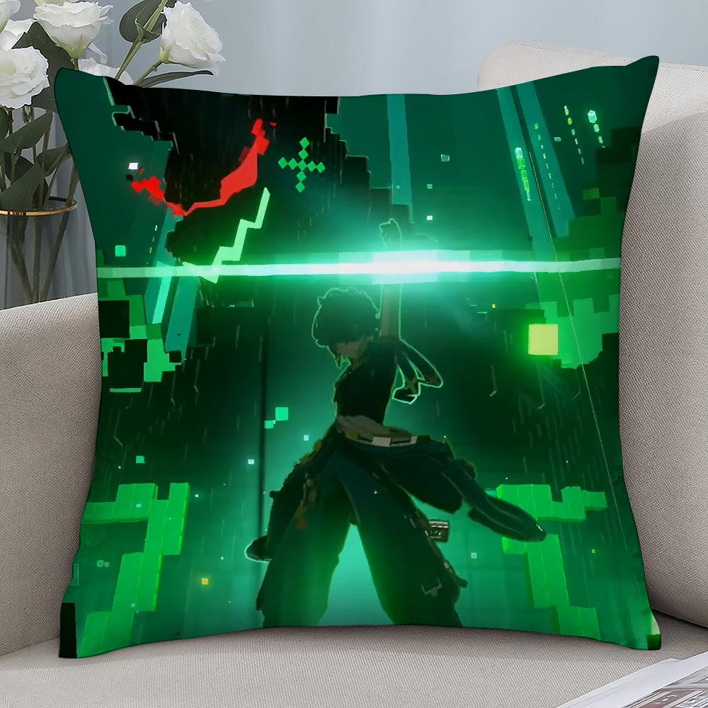 Genshin Impact Kinich Pillow Case 3D Print Polyester Fiber 40*40 Cm Home Sofa Throw Pillow Cover Decoration Festival Gift