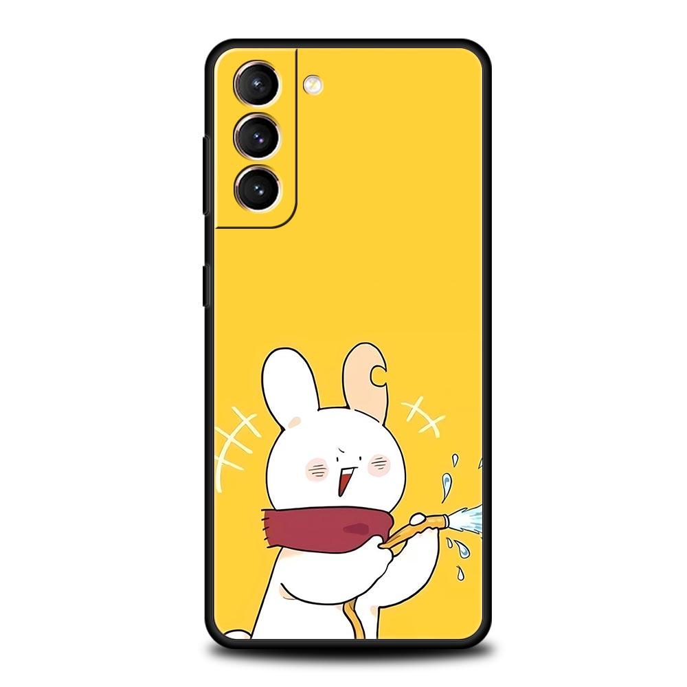 Cartoon Duck Phone Case Cover for Samsung Galaxy S26 S25 S24 S23 S22 S20 S21 FE Ultra S25 Edge Plus 5G Soft TPU Shell Fundas Bag