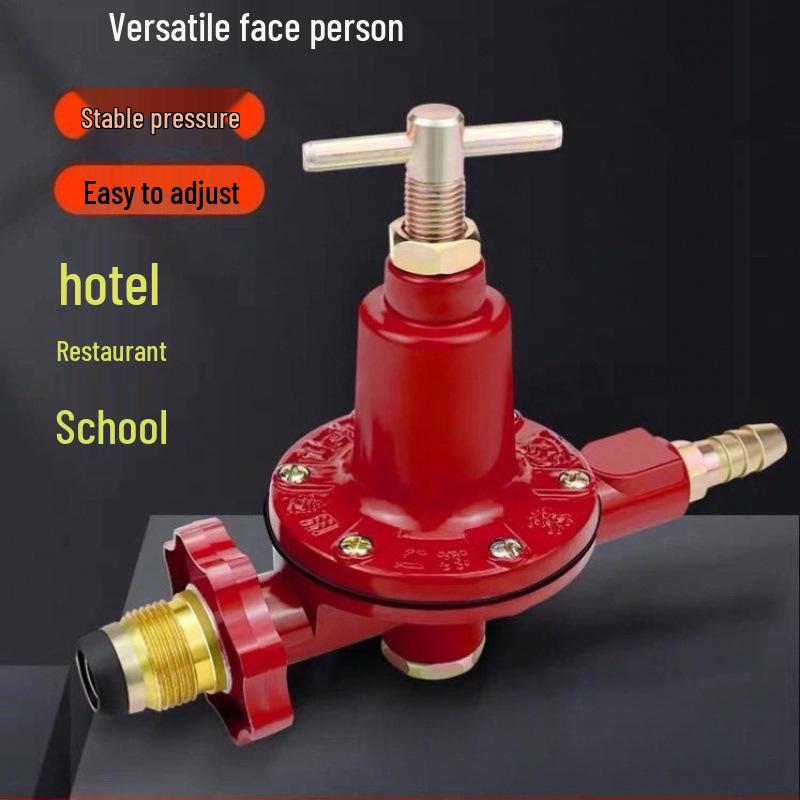 Explosionsgeschütztes Gasflaschen-Niederdruckreglerventil mit Manometer für Haushaltsherde