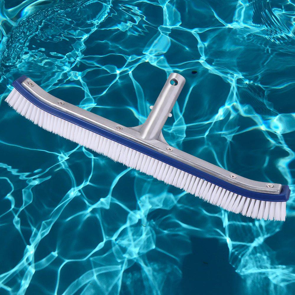 Stainless Steel Brush Pool Cleaning Brush 18 Inch Pool Wall Brush  Pool Cleaning