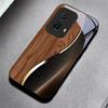 Fiber Gold Trim Black Glass Phone Case For Motorola Moto G14 G22 G24Power G24 G34 G35 G45 G54 G55 G75 G84 G85 Hard Black Cover
