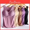 Women With Vest Winter Thermal Chest Pads Seamless Velvet Fast Temperature Lock V Neck Slim Fit Elastic Sleeveless Inner Wear Bottoming Tank Top