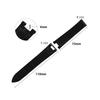 CASSIS Alligator Leather Watch Strap TYPE PASHA 20mm Black with Replacement Tool X0038339019020