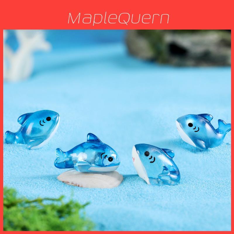 Adorable Resin Cartoon Shark Figurines For Miniature Garden Decor And Ocean World Themes