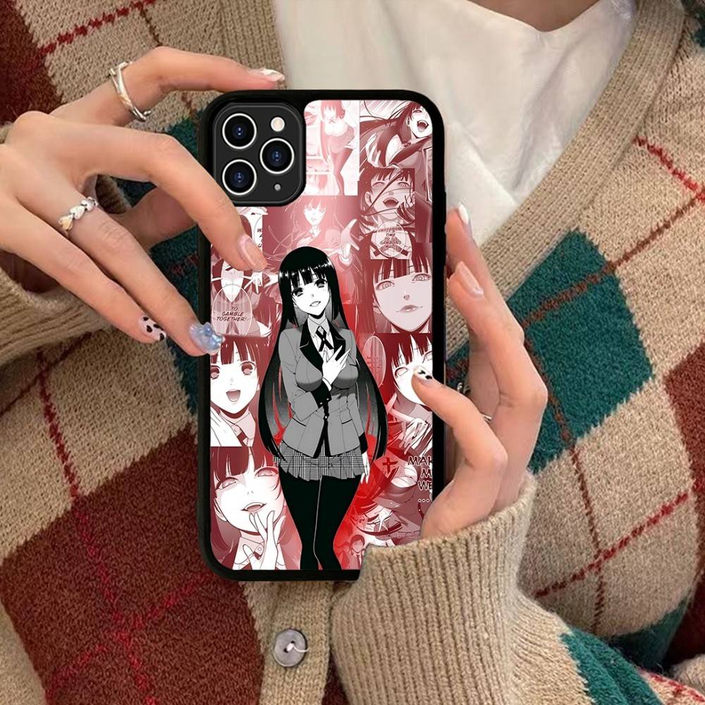 Anime Kakegurui Jabami Yumeko Phone Case Silicone PC+TPU For For IPhone 11 12 13 14 15 16 Plus Pro Max Cover
