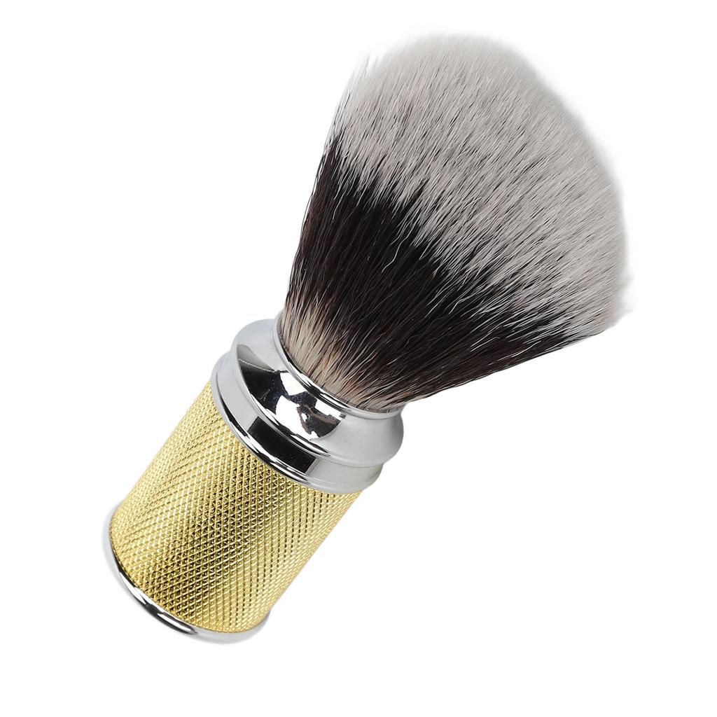 Nylon Beard Foaming Brush Curved Handle Cleaning Synthetic Lather Beard Foaming Brush