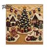 Regali di Natale pensati per gli appassionati Kit Artistico Pittura su Tela con Perle Finte Fai da Te, Kit per Artigianato con Perline Divertimento in Famiglia Adulti, Principianti, Babbo Natale Carino