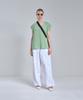 IRONYPORNO WHITELINE 86-Iro314 [Washable] Punched V-Neck Knit Vest Light Green
