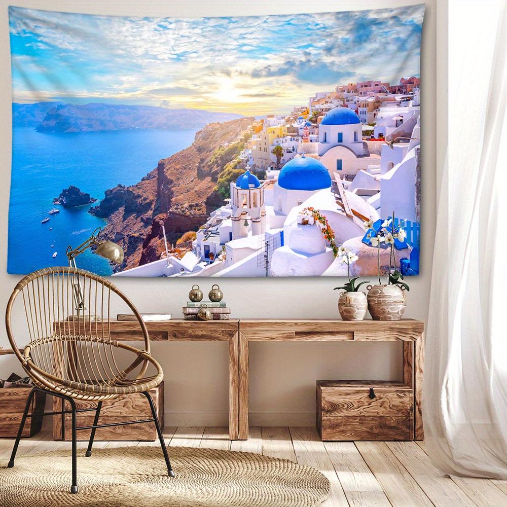Venedig-Bucht-Landschafts-Wandteppich - Vielseitiges Wandbehang für die Heimdekoration, Perfekt für Schlafzimmer & Wohnzimmer, Strapazierfähiges Polyester, Pflegeleicht