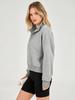 2026 Women's Loose Long-sleeved Hoodie with Half-open Collar and Buttons for Autumn and Winter - Comfortable and Casual European/American Style