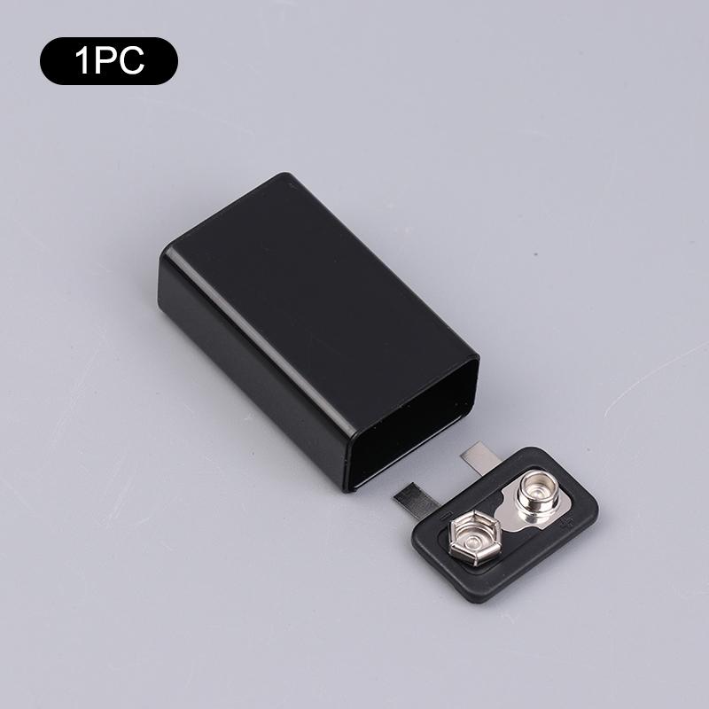 

1/5/8 шт. 9 В Тип-C Батарейный отсек 6F22 Коробка для хранения литиевых батарей Квадратный держатель батареи Портативный контейнер-зажим для батареи 1Pcs чёрный