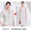 2025 Women's White Blazer: High-End Professional Attire with Goddess Style for the Workplace