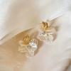 Fashion Trend French Elegant Flower Tassel Earrings Female, Elegant Celebrity Style Delicate Petal Earrings Earrings