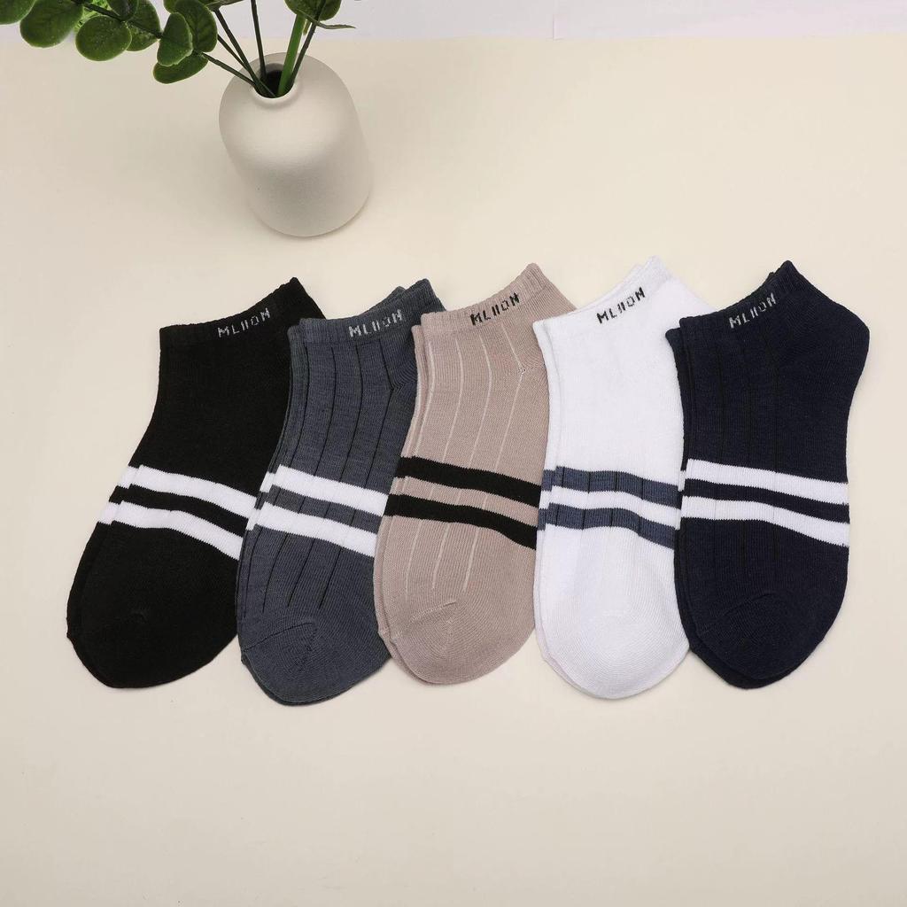 Men's Low-Cut Invisible Boat Socks - Breathable, Thin, Casual Mid-Calf, Summer Sports Socks for Couples