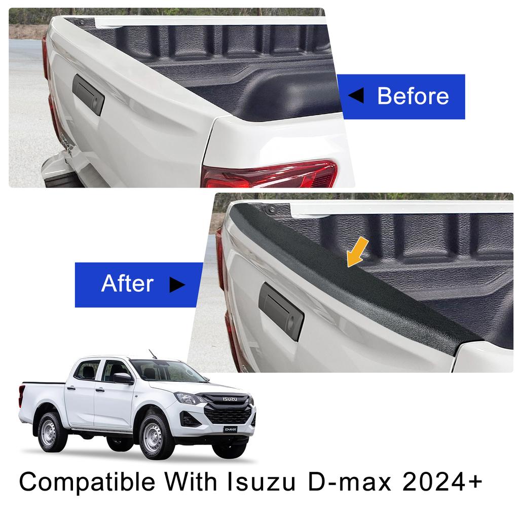 ABS Tailgate Trim Rail Guard Protector Rear Cover For Isuzu D-max Dmax 2025-Onwards Matte Black Pick-up Car Styling Accessories