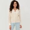 Women S Casual Summer Knit Zip Sweater Jacket Long Sleeve Solid Color