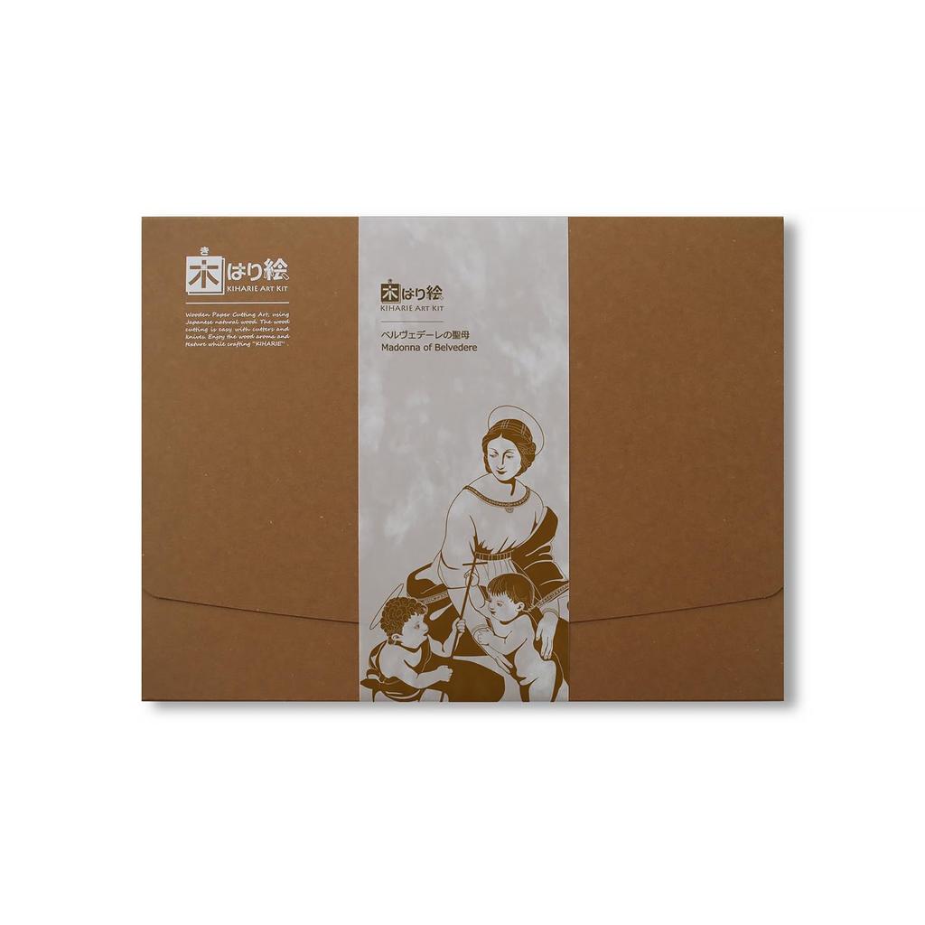 KINOWA "Madonna of Belvedere" Woodcut Original Handmade Kit, Masterpiece by Raphael, Made In Japan