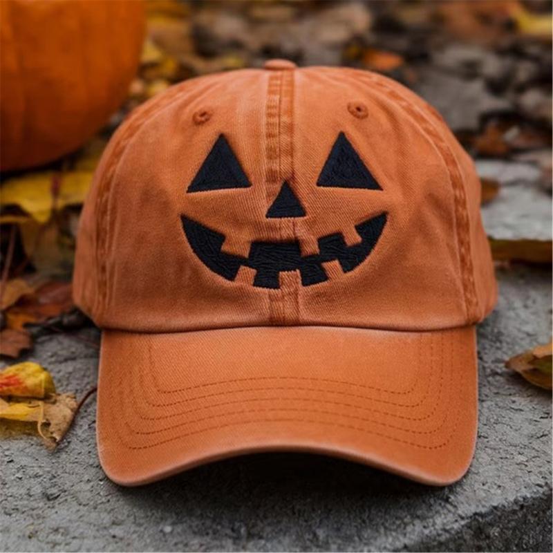 Adjustable Cotton Baseball Cap with Festive Halloween Design Fashion Hat Perfect for Trick or Treating Event