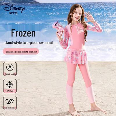 Dlouhý rukávový dělený plavky pro děti Disney