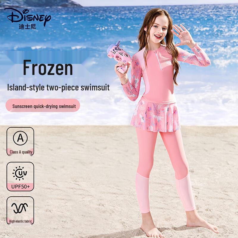 Disney Kids Long Sleeve Split Swimsuit 110