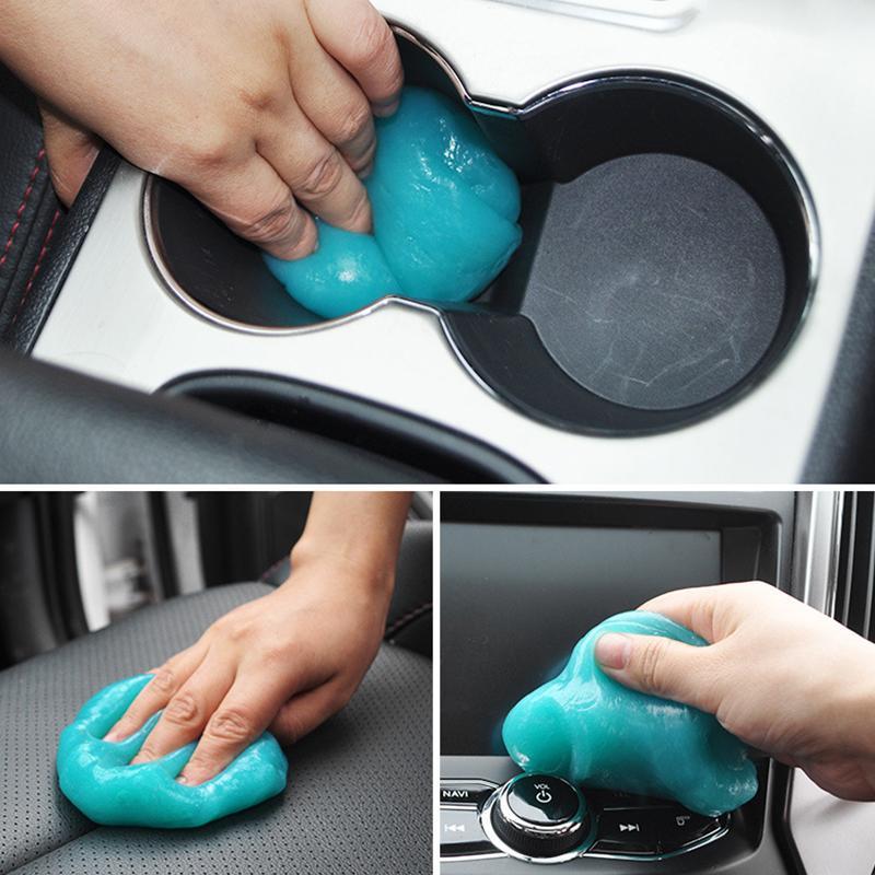 160g High Efficiency Dust Remove Gel Car Interior Clean Magic Mud Universal Household Keyboard Desk Cleaning Tool Car Accessories