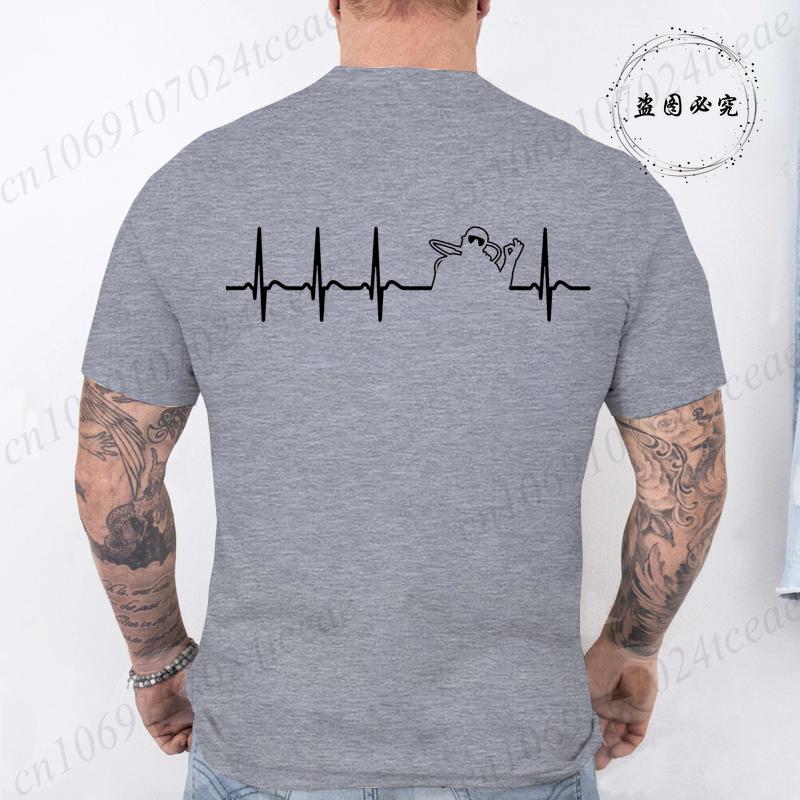Heartbeat Scuba Diver Scuba Diving Funny Mens Tshirts Summer Short Sleeve Tee Shirts Fashion Casual Tops Men Male Clothing