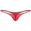 Mens Low Rise Thong Underwear Solid Color Elastic Waistband G String Soft Stretch Fabric for Daily Comfort Fit