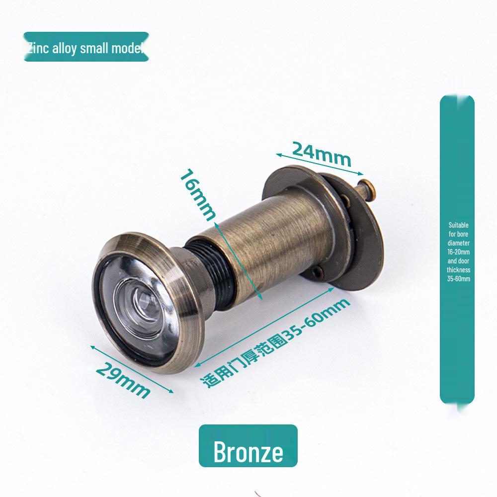 Zinc Alloy Adjustable Peephole Viewer - Anti-pry HD Cat Eye for Apartment Doors