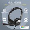Wired Headset with Noise Stereo Volume Control and Mute Lightweight and Comfortable for Online and Mic, 3.5mm/USB-A/USB-C Compatible, Cancelling,