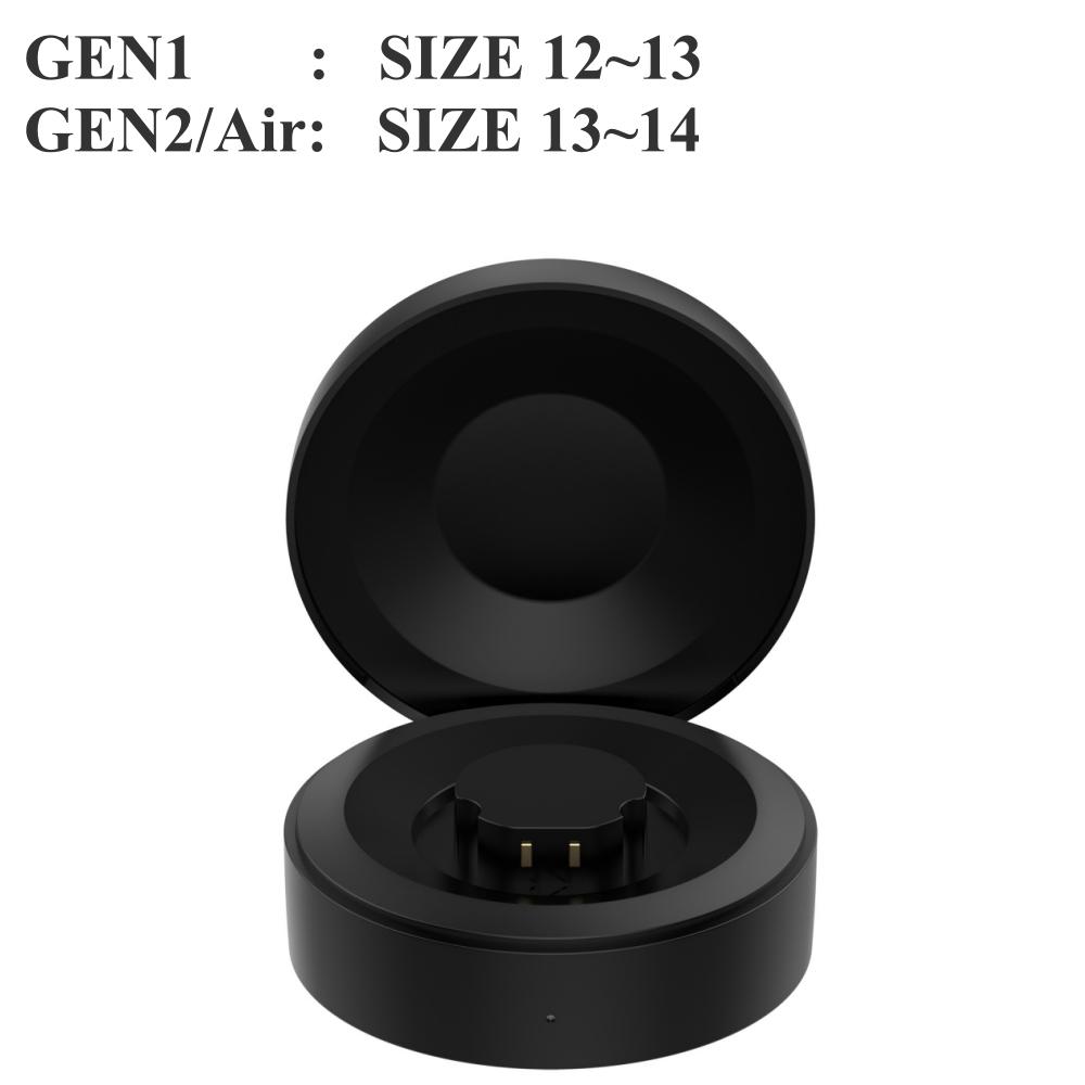 Custodia di Ricarica Portatile da Viaggio per RingConn Smart Ring GEN 1/2/2 Air, Base di Ricarica Wireless con Porta Type-C, Compatibile con Taglie 6-14# (5V)